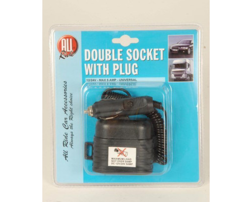 All Ride 12v Double Socket & Plug - caravan/motorhome/camper/boat