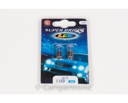 All Ride BA9 Single LED – Twin Pack – Blue