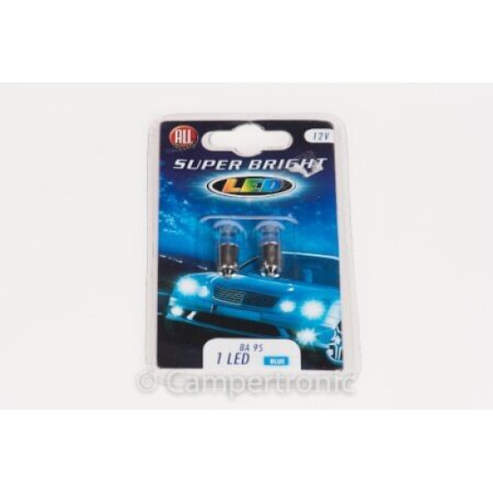 All Ride BA9 Single LED – Twin Pack – Blue