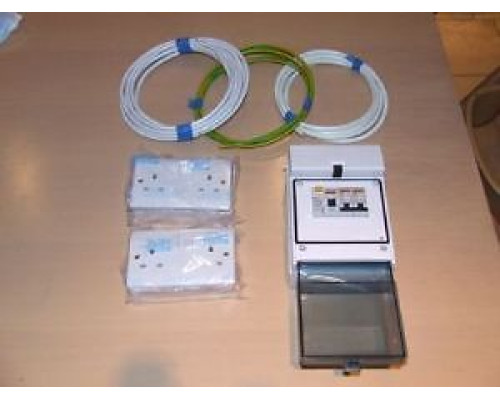 Electrical Mains Hook Up Kit - VW, camper, motorhome, caravan - white sockets