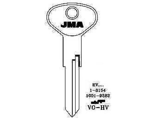 JMA Key Blank – VO-HV - cut to photo - VW cars ` campers