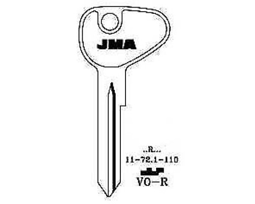 JMA Key Blank – VO-R – VW, Bay, Split, Camper
