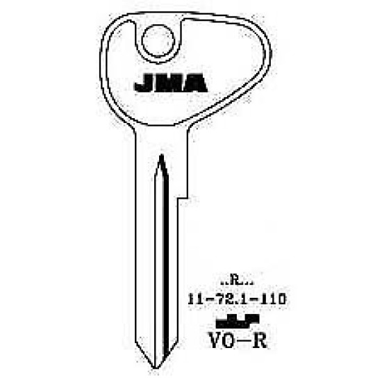 JMA Key Blank – VO-R – VW, Bay, Split, Camper