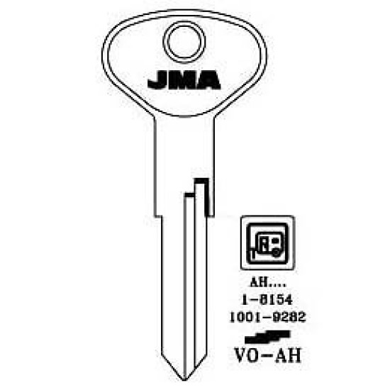 JMA Key Blank – VW/Audi – VO-AH - Key Uncut