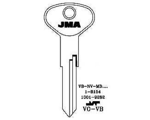 JMA Key VW Blank – VO-VB Camper Van Bus Beetle Bay Split