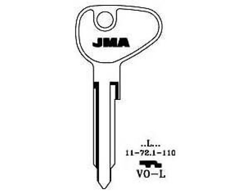 JMA key Blank VO-L VW Camper Key Blank