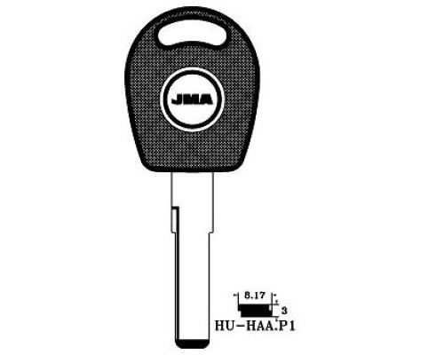 Surf Key - HU66 HAA VW T5, Audi, Seat, Skoda etc - uncut